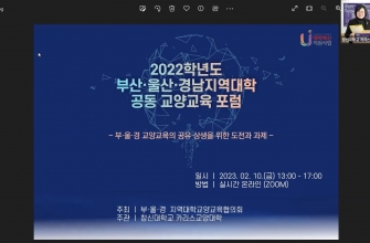2022학년도 부산·울산·경남지역대학 공동 교양교육 포럼 성료