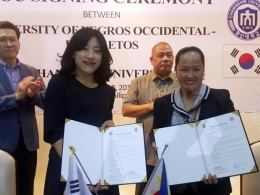 우리대학, 필리핀 네그로스옥시덴탈-레콜레토스 대학교(UNO-R) 자매결연협약 체결